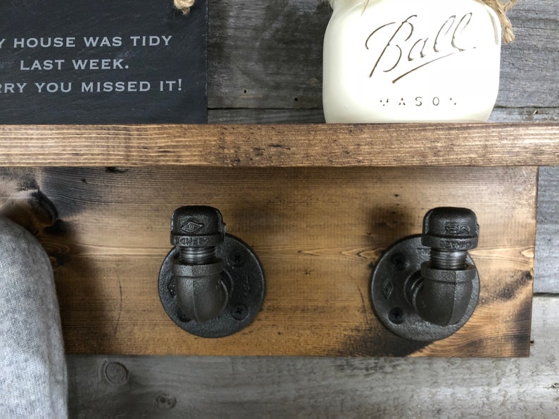 55 Deep Shelf Hooks Coat Rack Towel Holder Entryway Etsy