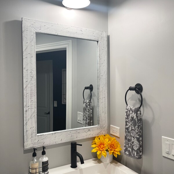 Farmhouse Bathroom Mirror Etsy