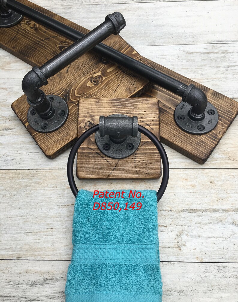 Rustic Bathroom Set Industrial Pipe Set Full Bathroom Etsy
