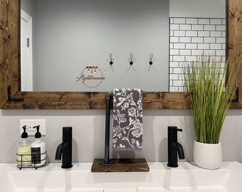 Hand Towel Holder Stand, Free Countertop Holder, Modern Tree Rack