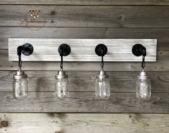 Vanity Light Fixture Country Style Mason Jar Wall Vanity Light Fixture Country Style, Country Bathroom Light Fixtures