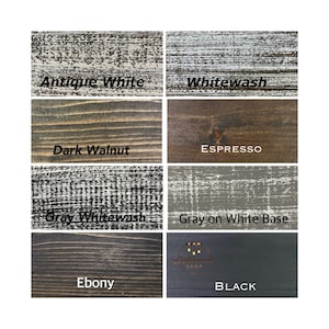 Sample, Wood Sample, Stain Colors, Espresso, Whitewash, Antique, Dark  Walnut, Ebony, Black, House Decor, Vanity, Furniture, Wall, Farmhouse -   Singapore