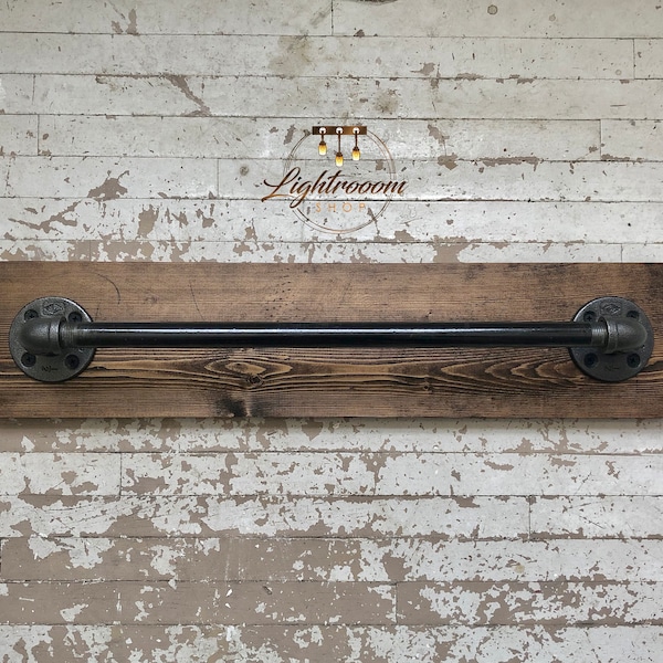 Pipe Towel Bar Etsy