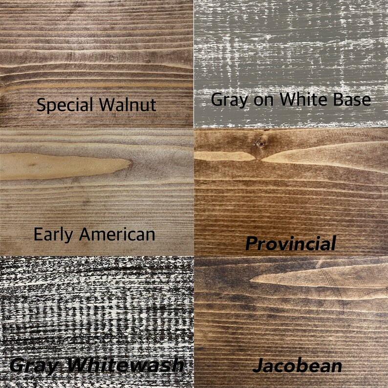Sample Wood Sample Stain Colors Espresso Whitewash Etsy