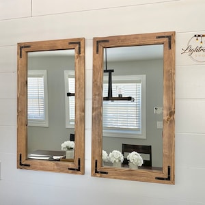 2.5&quot; Frame Mirror, 21 Colors Available, Vanity Rustic Mirror, Farmhouse Style, Industrial Decor, Entryway Wall Mirrors, Bedroom Mirror, Gift