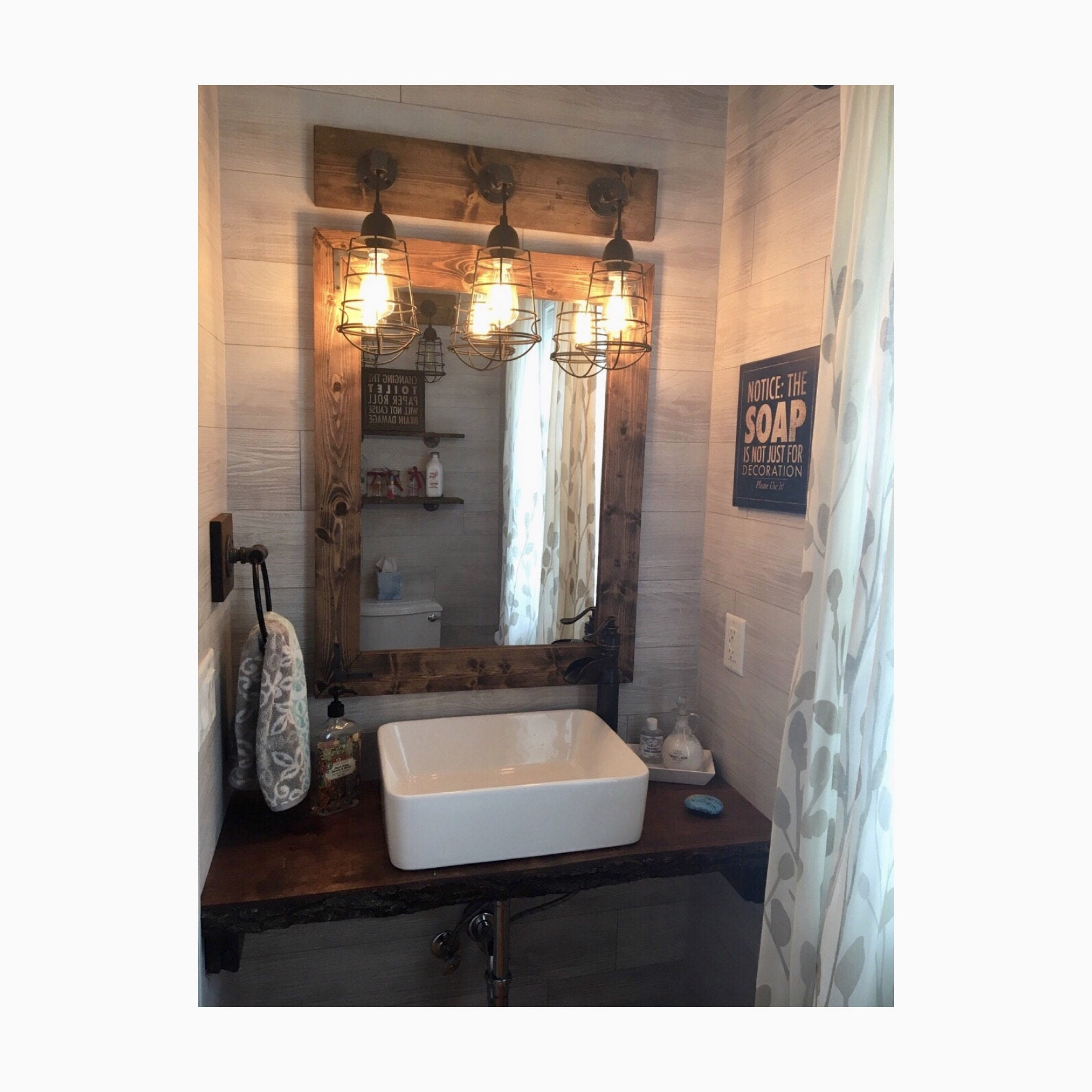 Bathroom Mirror And Light Set – Rispa