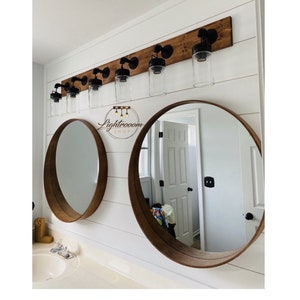 Unique Vanity Light, 2-3-4-5-6 Glass Shade Light,Bathroom Fixture,Modern Look,Pendant Light,Wall Light,Hanging Lighting,Industrial Rustic
