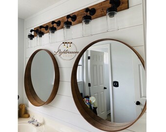 Unique Vanity Light, 2-3-4-5-6 Glass Shade Light,Bathroom Fixture,Modern Look,Pendant Light,Wall Light,Hanging Lighting,Industrial Rustic