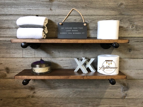Espresso 5 Deep 3 4 Thick Floating Wall Shelf Kitchen Storage Bathroom Organizer Industrial Rustic - Espresso Wall Shelves For Bathroom Espresso 5 Deep 3 4 Thick Floating Wall Shelf Kitchen Storage Bathroom Organizer Industrial Rustic - Espresso Wall Shelves For Bathroom