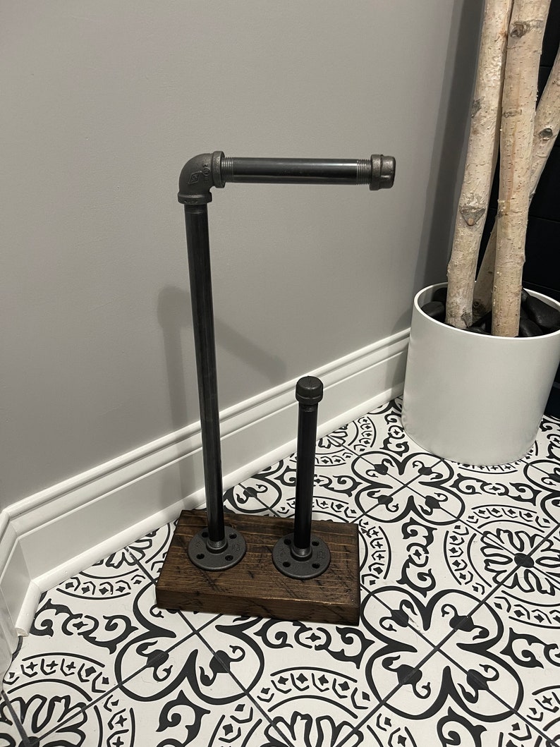 3 Roll HEAVY BASE Toilet Paper Stand TP With Extra Paper - Etsy