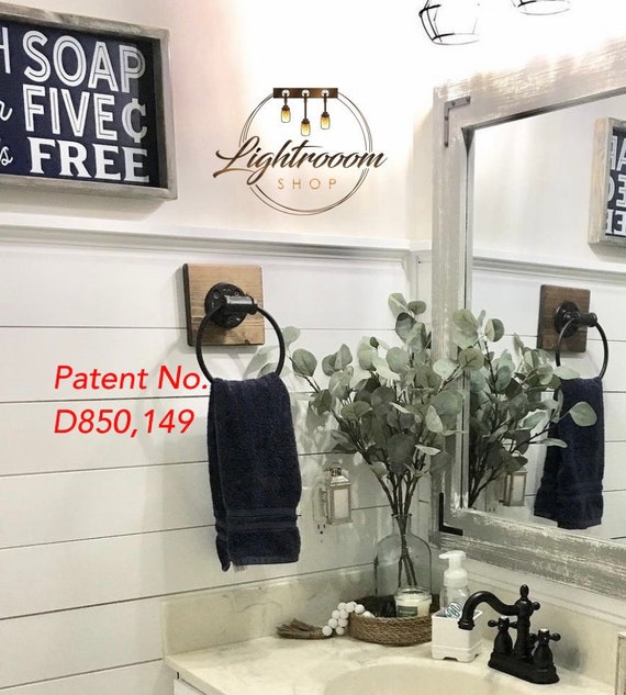 Wall Mounted Hand Towel Ring Bathroom Decor Contemporary Idea