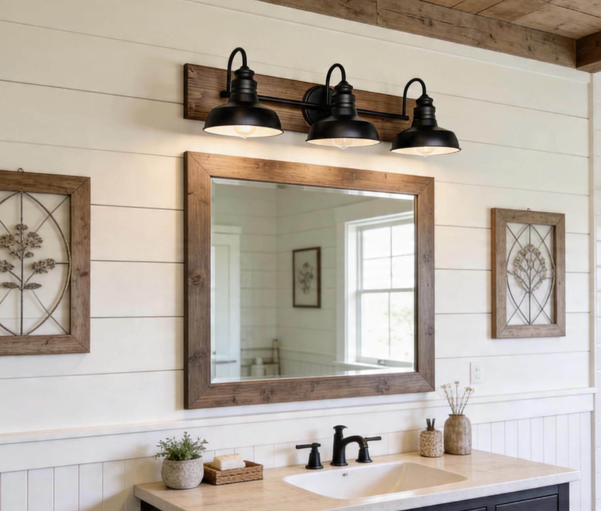 Vintage Bathroom Mirror Light - Etsy