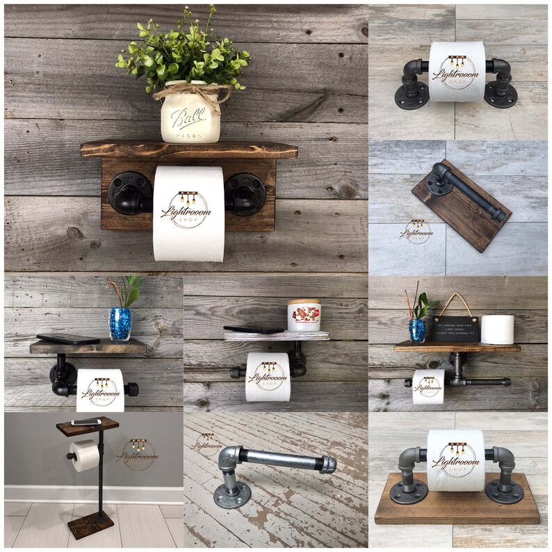 DESIGNED BY LIGHTROOOM Hand Towel Ring Holder With Shelf And Etsy