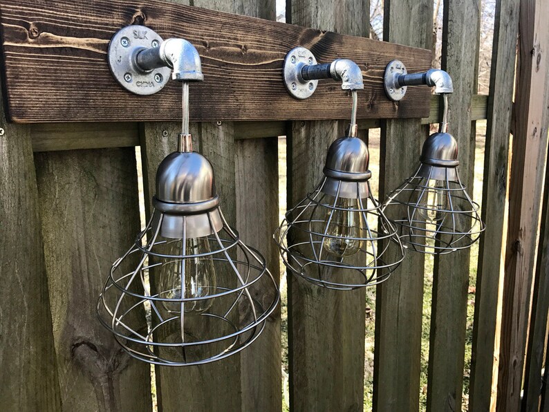 Accesorio de luz de tocador accesorio de luz galvanizada con | Etsy