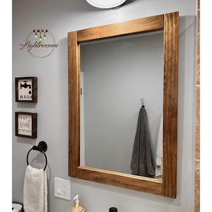 2.5&quot; Frame Mirror, 21 Colors Available, Vanity Rustic Mirror, Farmhouse Style, Industrial Decor, Entryway Wall Mirrors, Bedroom Mirror, Gift
