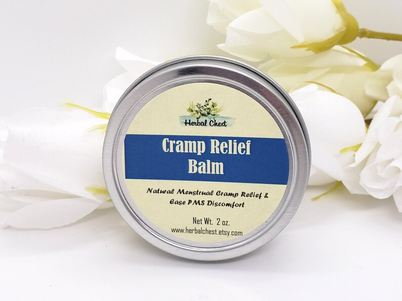 Menstrual Cramp Relief Salve Herbal Balm PMS Period Pain Etsy