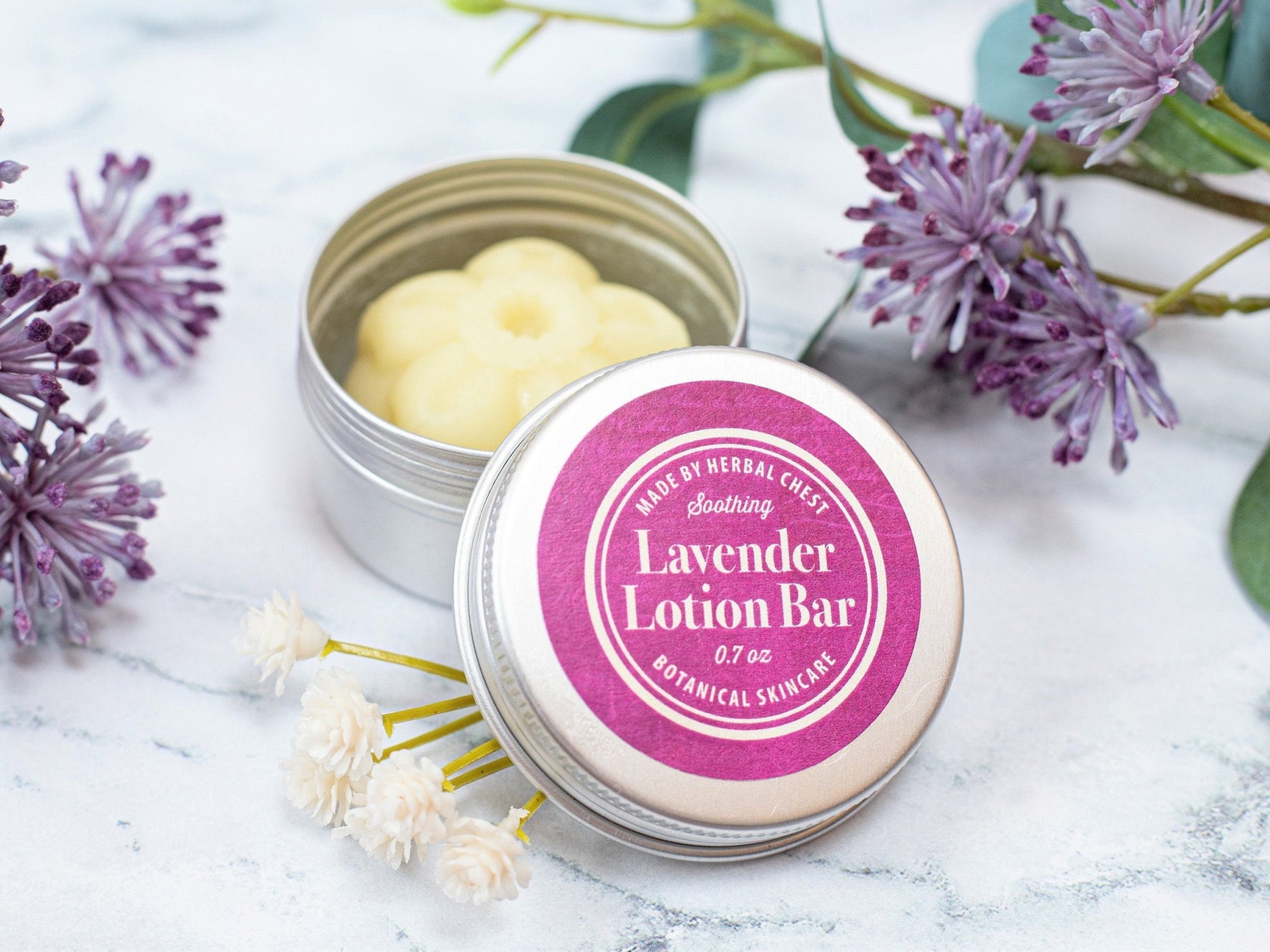 Lavender Solid Lotion Bar Dry Cracked Skin Relief Etsy