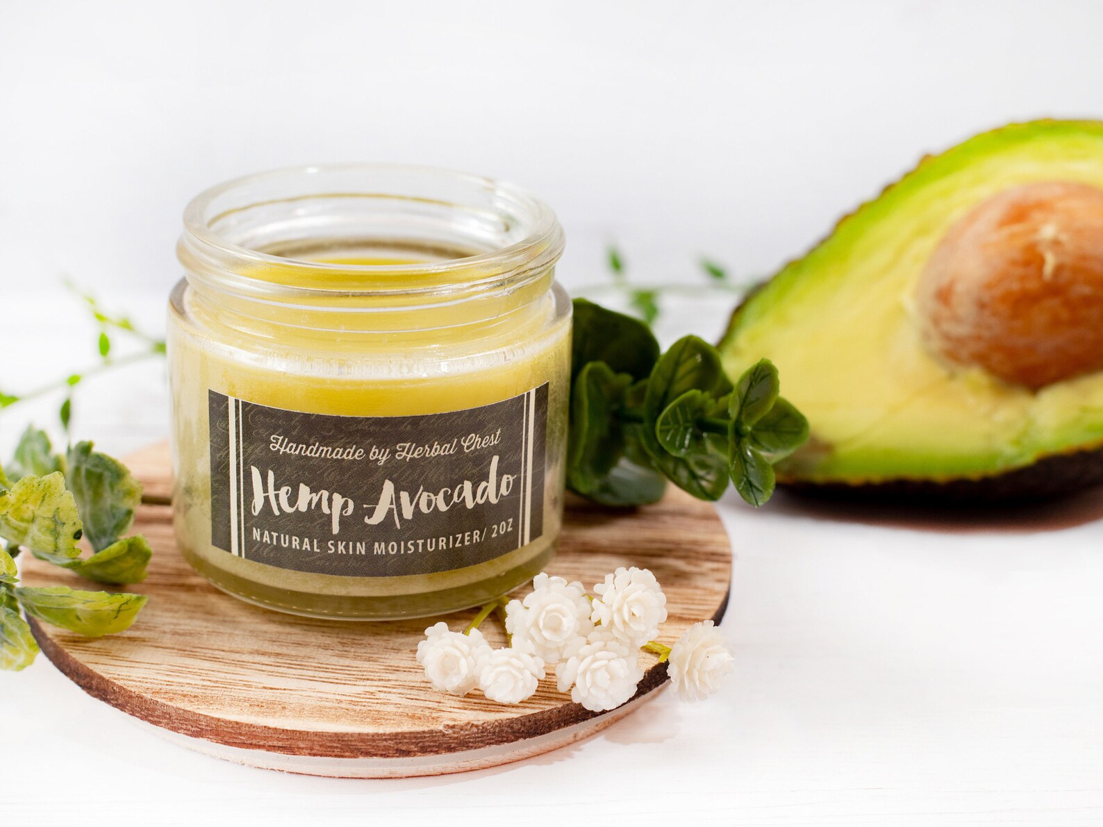 Hemp Avocado Moisturizer Balm Organic Cocoa Shea Butter Etsy