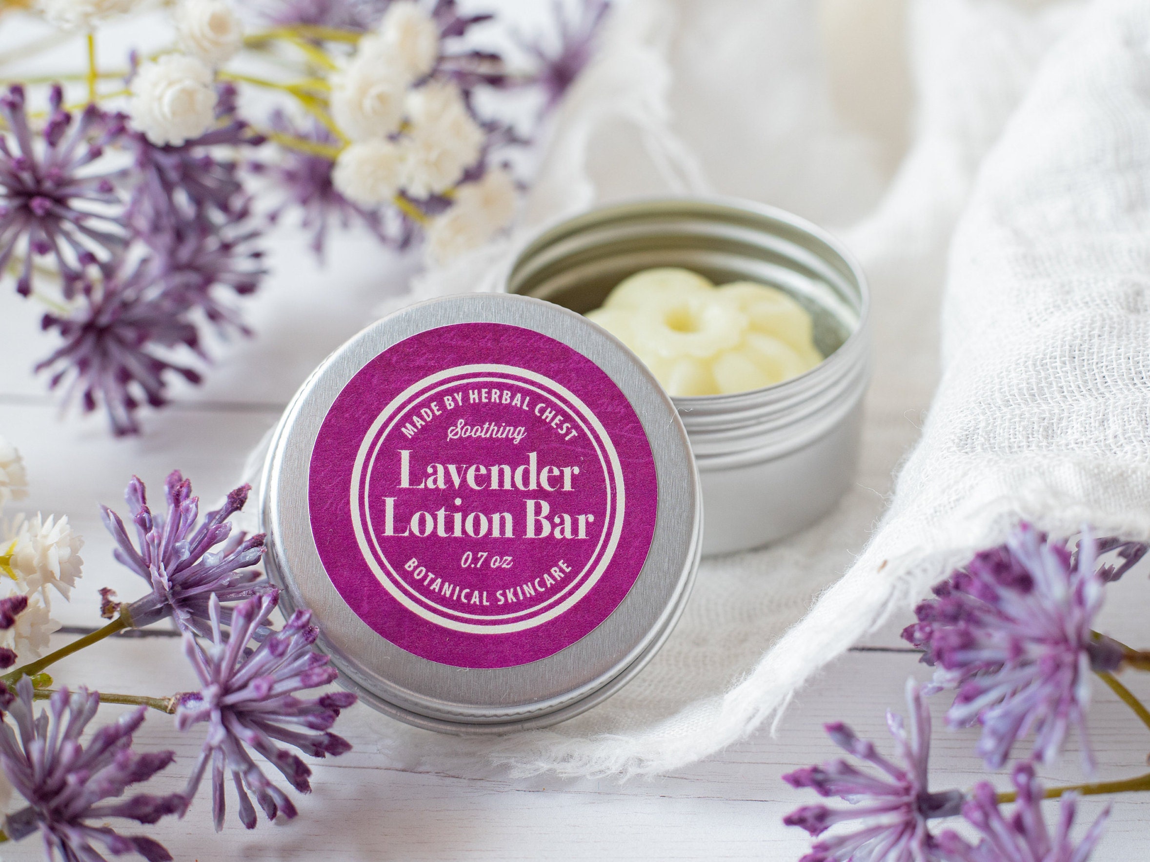 Lavender Solid Lotion Bar Dry Cracked Skin Relief Etsy México