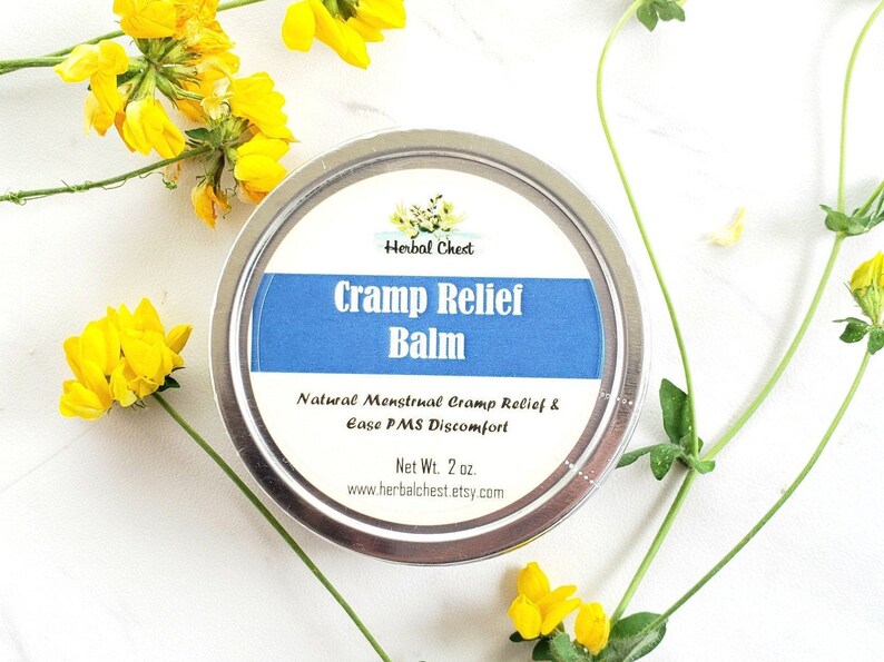 Menstrual Cramp Relief Salve Herbal Balm PMS Period Pain Etsy