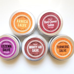 Buy 2 Get 1 FREE Herbal Salve Healing Balm Set, Eczema, Arthritis Pain Relief, Fungal, Scar Cream, Sleep Anxiety Headache Holistic Self Care image 4