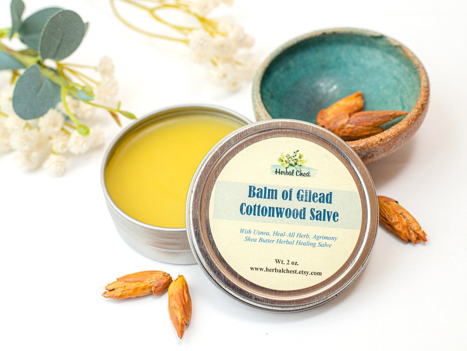 Balm of Gilead Herbal Healing Salve Cottonwood Buds Dry Etsy