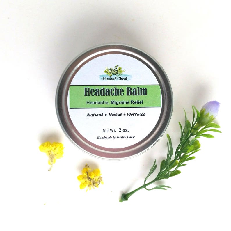 Headache Relief Balm Migraine Pain Soothe Salve Holistic Etsy