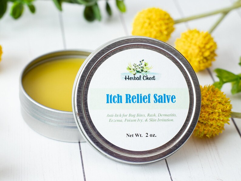 Itch Skin Relief Cream Herbal Soothing Salve Itchy Rash Etsy