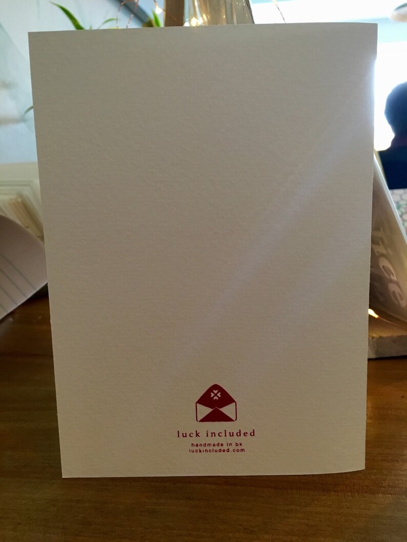 Illunimati Congratulations Hand Printed Card