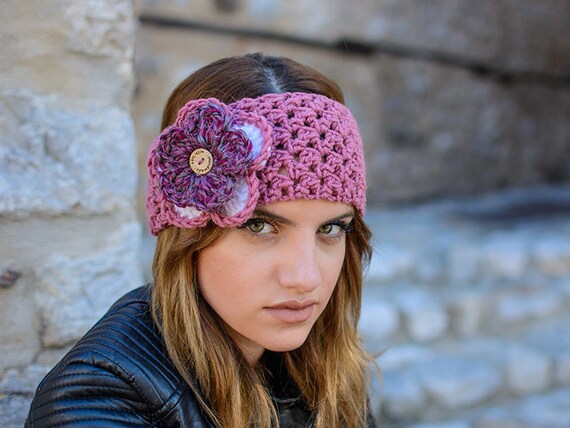 Earwarmer with Flower