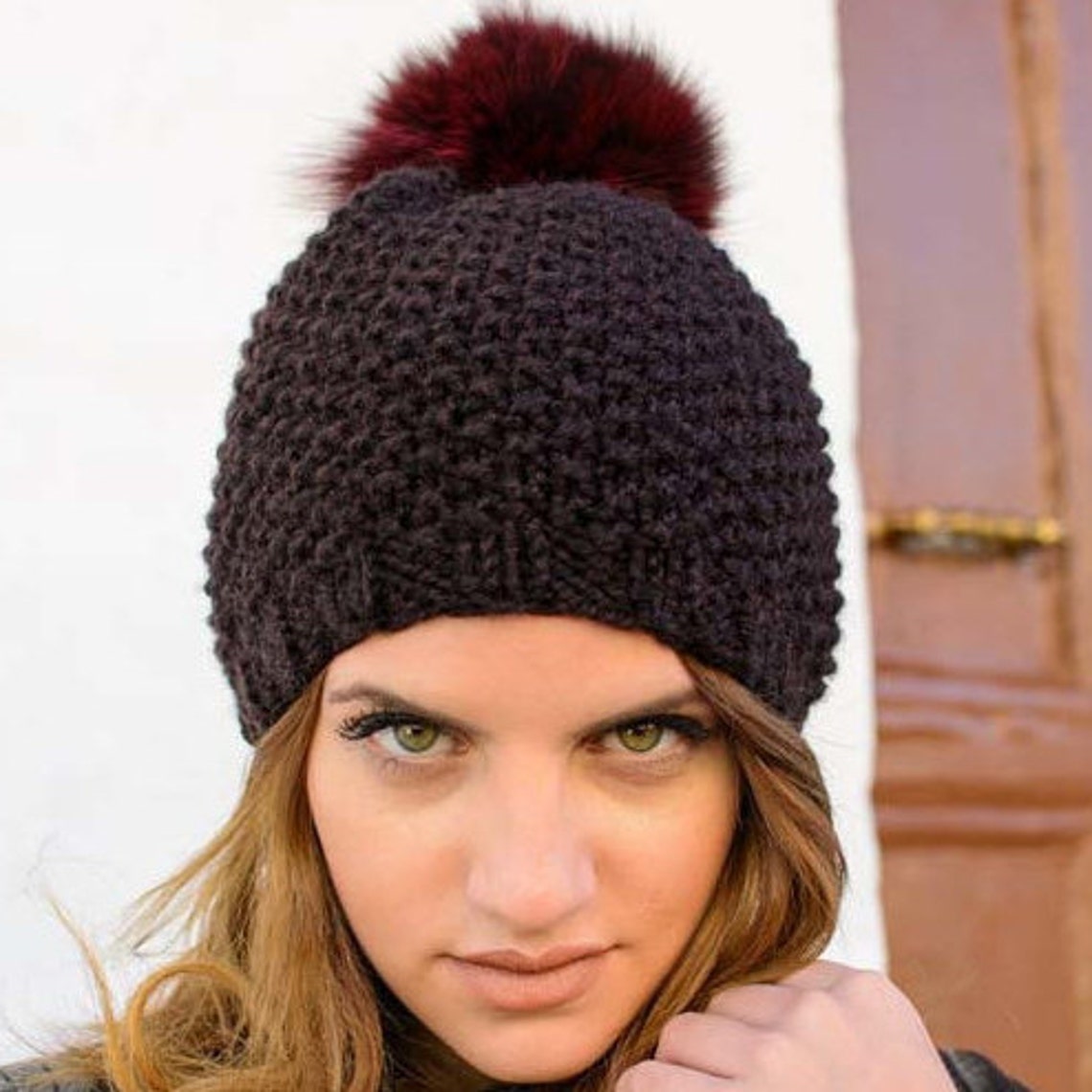 Womens hats Crochet Hat gift for her Beanie hat black hat Etsy