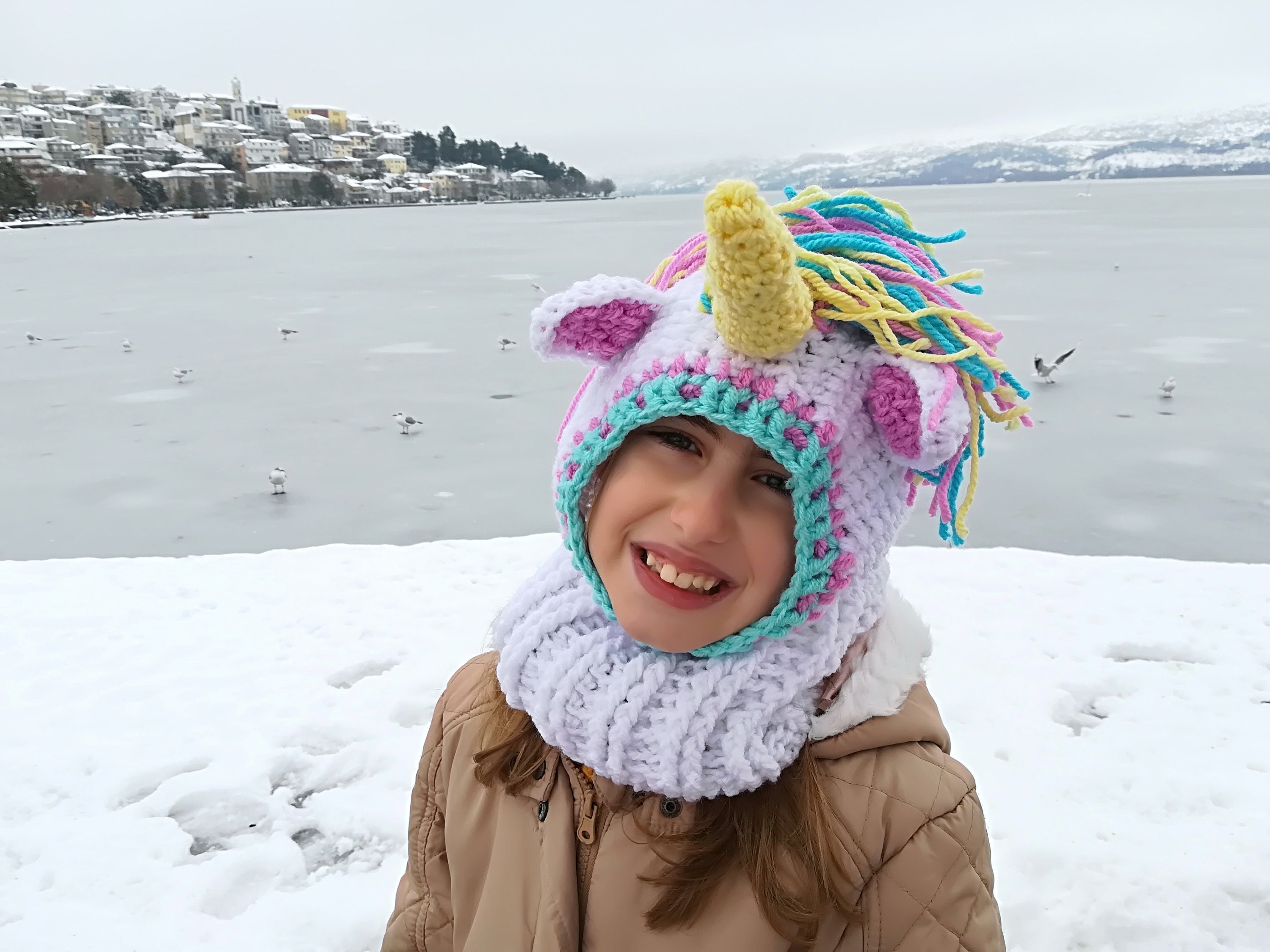 Crochet Unicorn Hat 2 in 1 Hat and 