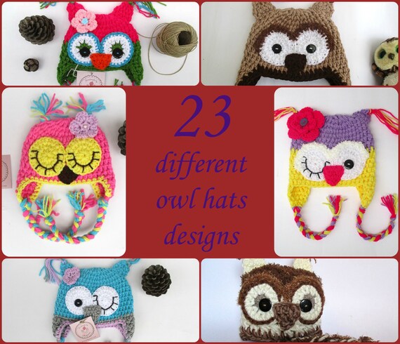 Crochet Owl Hat Owl Hat 23 Different 
