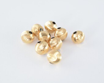 20x 4mm 14k gold filled stardust Sparkle Round seamless bead spacer yellow S14g 20x 4mm 14k gold filled stardust Sparkle Round seamless bead spacer yellow S14g