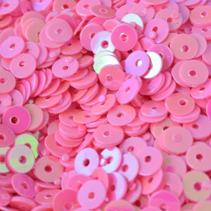 3/4/6mm Pink Iridescent Sequins Sheen Round Sequins/Loose Paillettes,Wholesale Sequins,Shimmering Sequin Apparel,Shoe Decor