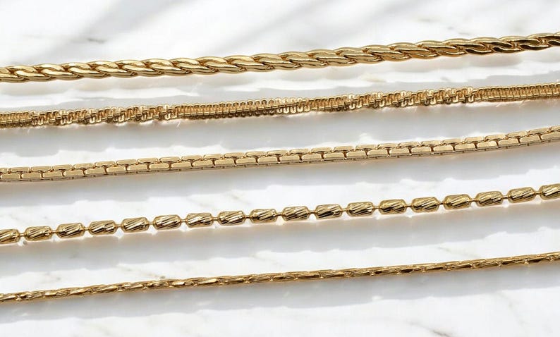 Pinky Gold Filled Alternative Chains - Waterproof Jewelry Making ...