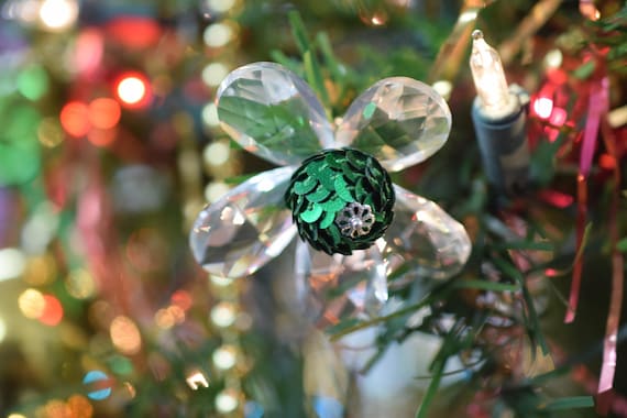 Crystal Sequin Bead Flower Christmas Ornament Wholesale Etsy image 0 - Crystal Sequin Bead Flower Christmas Ornament Wholesale Etsy
