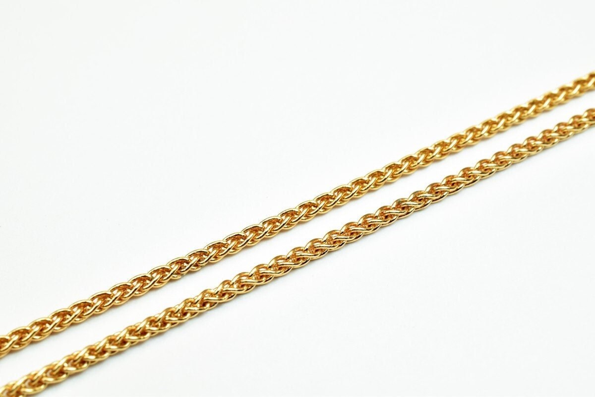 本格派ま！ Gold Pinky 18k Filled 17.5 Size Chain EP Look, アクセサリー