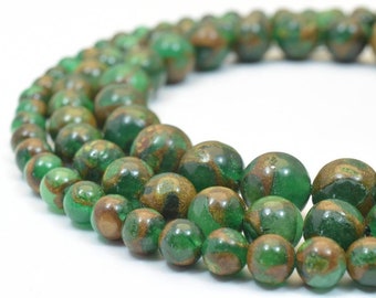 Natural golden emerald quartz gemstone beads gemstone round bead 6mm,8mm,10mm natural stones beads healing chakra stones jewelry making