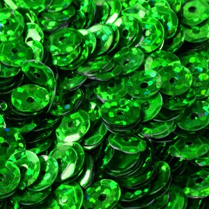 3/4/6mm Green Cup Glossy Shiny Sequins Sheen Round Sequins/Loose Paillettes,Wholesale Sequins,Shimmering Sequin Apparel