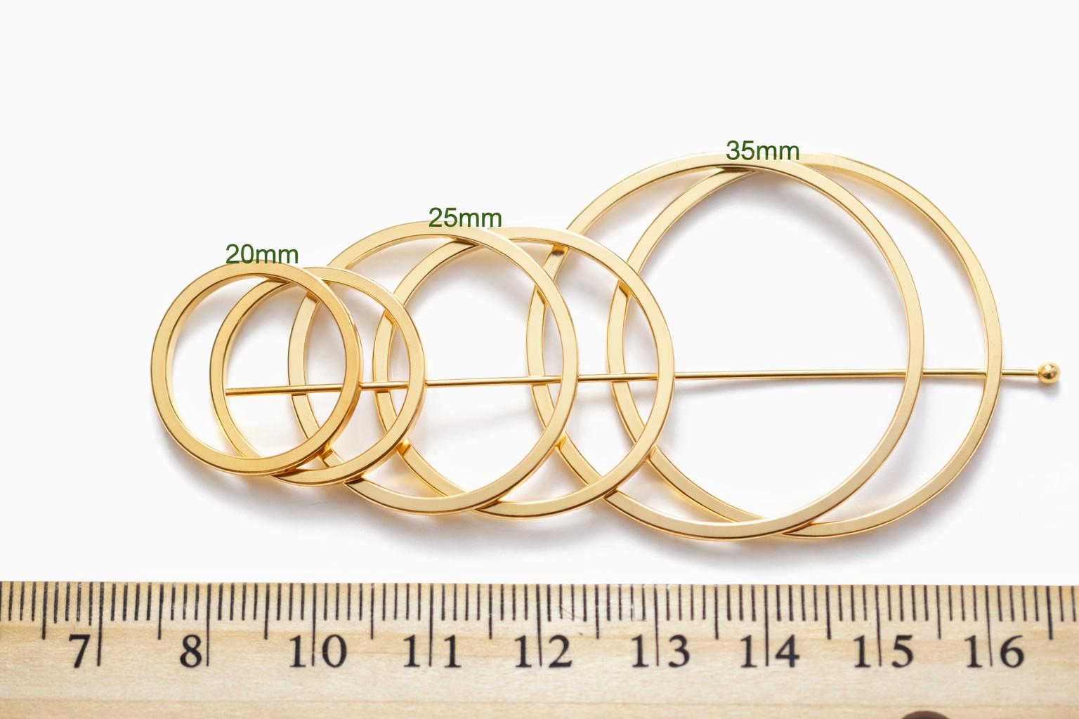 Gold Filled Look Square Jump Rings • Closed Square Wire Findings (8mm ...