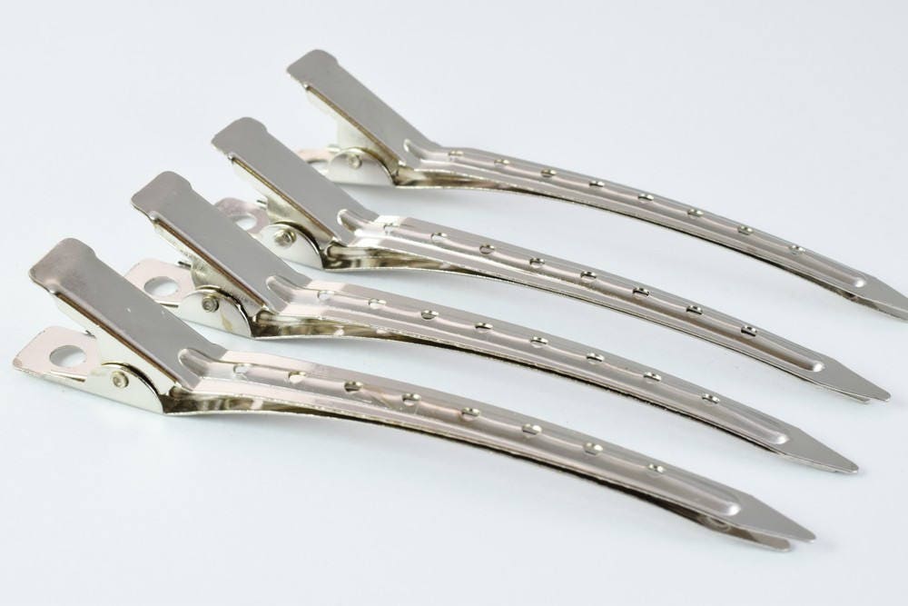 5 Silver Hair Clips Metal Long Beak Hair Pins Barrette Clips - Etsy 5 Silver Hair Clips Metal Long Beak Hair Pins Barrette Clips - Etsy