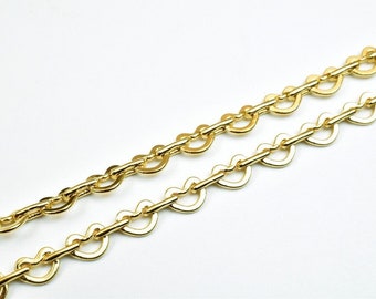 18k Pinky Gold Filled Look, EP Chain Size 17.5