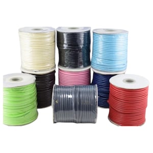 Polyester Wax Cotton Thread one color 3mm cord for jewelry or fashion making