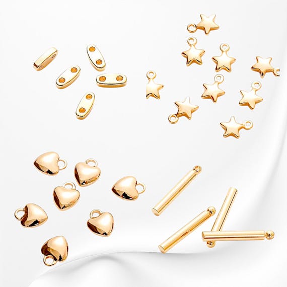 ゴールドフィルド風、EPチャームビーズジュエリーパーツ - Etsy 日本