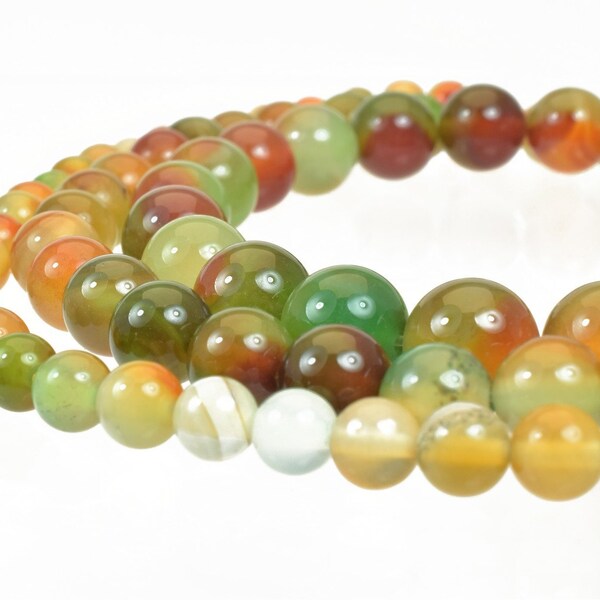 Peacock Agate Gemstone Round Stone Beads 6mm/8mm/10mm  Natural Healing Stone Chakra Stones For Jewelry Making