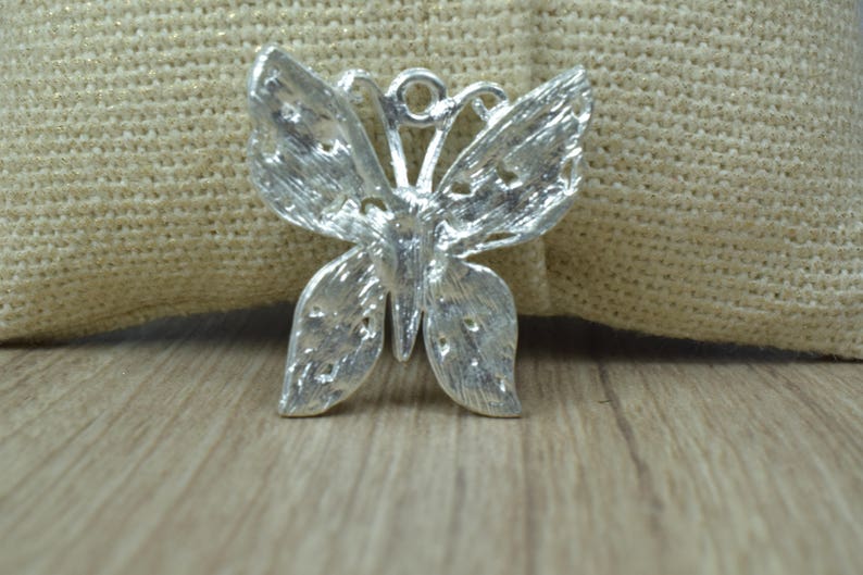26mm Silver Plated Brooch Component Butterfly Finding Rhinestone Brooch Component,Pendant Brooch Bouquet,Wedding Brooch,Flower Brooch