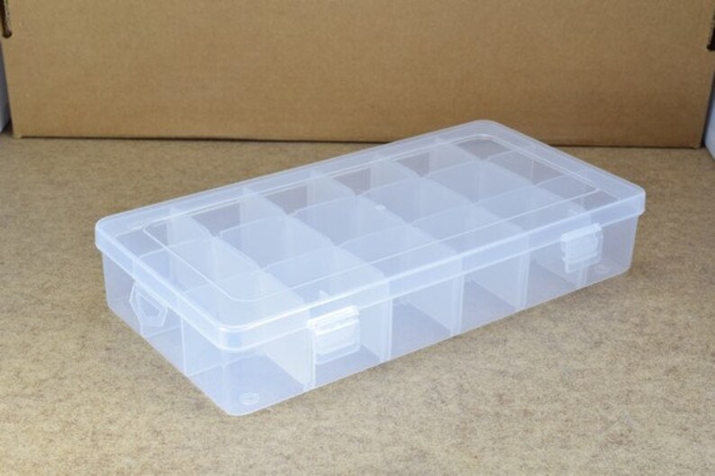 Plastic Storage Organizer Container Box Case 6 or 18 or 24 Etsy