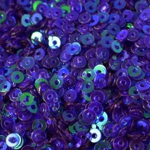 3/4/6mm Blue Violet Iridescent Sequins Sheen Round Sequins/Loose Paillettes,Wholesale Sequins,Shimmering Sequin Apparel,Shoe Decor