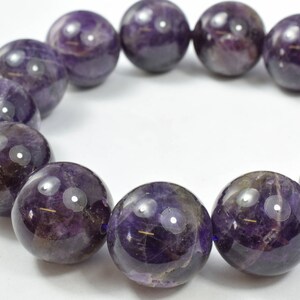 Amethyst Round Gemstone Beads Plain Size 12mm for Jewelry Making Sold by 15.5 inch String,Amethyst Jewelry,Amethyst stones image 5
